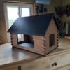 Log Cabin Birdfeeder (Made with Poly Lumber)