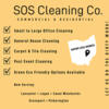 Let SOS Cleaning Company Tackle the Dirt - Your Clean Space Awaits!
