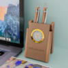 Table Pen Stand with Clock: Enhance Your Workspace Efficiency