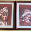 (2) two framed Inuit art pieces