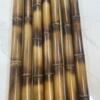 Flame cured bamboo poles