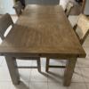 Used Distressed Wood Dining Set 4 chairs and leaf