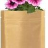 Flower planting kit in laminated paper bag