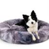 Fluffy Donut Dog Bed Warm Soft Long Plush