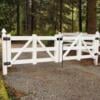 3 Rail Ranch Style Vinyl Fence Gates