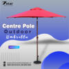 Shop Centre Pole Outdoor Umbrella for Garden, Terrace, Backyard