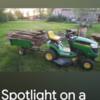 John Deere lawn tractor combo