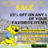 Checkout at 15% Off for SuperBowl Sunday