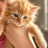 Gorgeous orange boy Maine coon kitten text 740-979-9668
