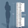 Bathroom cabinet shelves