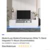 Modern Luxe White TV Stand