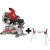 M18 FUEL 18V Lithium-Ion Brushless Cordless 10 in. Dual Bevel Sliding Compound Miter Saw with stand