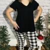 NEW Womens Christmas Plaid Leggings Soft As Lularoe OS/TC/TC2