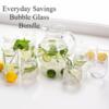 Serve your favorite refreshing beverage with the Bubble Glass Bundle