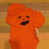 NEW 12 Month Pumpkin Onesie w/Hat