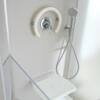 Curved Rounded Grab Bars for Showers