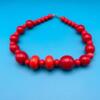 Amazing Red beat necklace in good condition