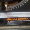 Black and Decker table saw