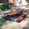 Handmade children's picnic table