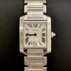 Cartier tank silver bracelet acier