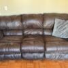 Couch, recliner loveseat and futon