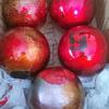 Set of 5 Pier 1 Iridescent Ceramic Decorative Sphere Balls