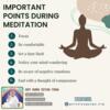 IMPORTANT POINTS DURING MEDITATION