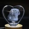 Heart Personalized 3D Engraved Crystal - Timeless Photo Gifts - Freezepix.com