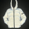 DKNY ultra reflective water resistant puffer hoody winter jacket