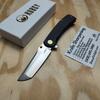 Kubey Interflow Folding Knife Black Titanium M390 Steel