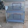 Rabbit cage  3 hole with trays