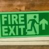 Night glow exit signage