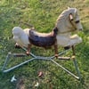 Antique spring rocking horse