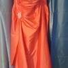 Evening Peach Taffeta Gown Size 22 NEW