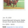 Daniel Bennett Schwartz lithograph with Eddie Arcaro Jockey signature (Both signatures)