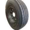 16" ST235/85 14-Ply - 8 Lug All-Steel Trailer Tire on Black Wheel
