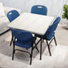 SunBoat 5-piece folding furniture set [ 88 cm table + 4 Blue chairs ]